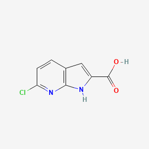 molecular formula C8H5ClN2O2 B1289008 6-氯-1H-吡咯并[2,3-b]吡啶-2-羧酸 CAS No. 800402-07-7