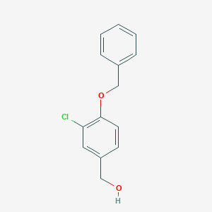 molecular formula C14H13ClO2 B1289009 (4-Benzyloxy-3-chloro-phenyl)-methanol 