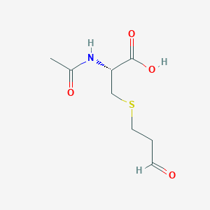 molecular formula C8H13NO4S B128901 S-(3-Oxopropyl)-N-acetylcysteine CAS No. 140226-30-8