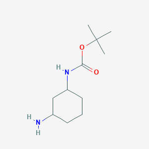 molecular formula C11H22N2O2 B1289015 tert-Butyl (3-aminocyclohexyl)carbamate CAS No. 347186-01-0