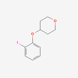 molecular formula C11H13IO2 B1289017 4-(2-碘苯氧基)四氢吡喃 CAS No. 906352-70-3