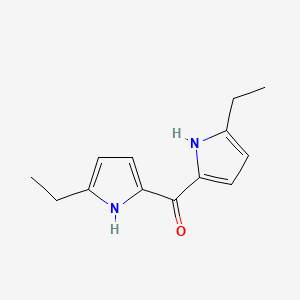 molecular formula C13H16N2O B12890179 bis(5-ethyl-1H-pyrrol-2-yl)methanone 