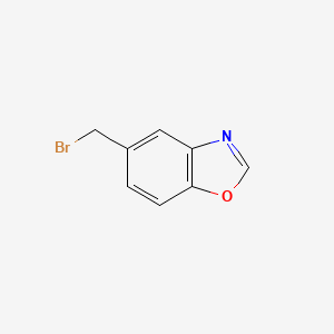molecular formula C8H6BrNO B1289023 5-(Bromomethyl)benzo[d]oxazole CAS No. 181038-98-2