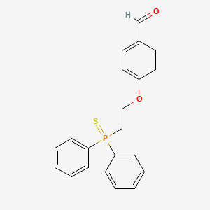 molecular formula C21H19O2PS B12890277 4-(2-(Diphenylphosphorothioyl)ethoxy)benzaldehyde CAS No. 919992-15-7