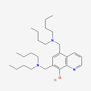 molecular formula C27H45N3O B12890364 5,7-Bis((dibutylamino)methyl)quinolin-8-ol CAS No. 87236-65-5