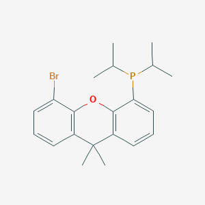 molecular formula C21H26BrOP B12890434 (5-Bromo-9,9-dimethyl-9H-xanthen-4-yl)diisopropylphosphine 
