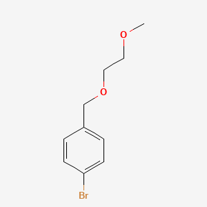 molecular formula C10H13BrO2 B1289044 1-Bromo-4-((2-methoxyethoxy)methyl)benzene CAS No. 166959-29-1