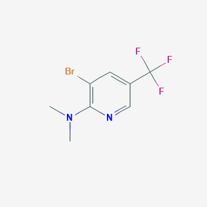molecular formula C8H8BrF3N2 B1289047 (3-Bromo-5-trifluoromethyl-pyridin-2-yl)-dimethyl-amine CAS No. 216765-95-6