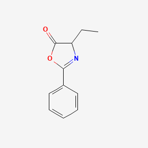 molecular formula C11H11NO2 B12890486 4-Ethyl-2-phenyloxazol-5(4H)-one CAS No. 36974-43-3