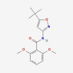 molecular formula C16H20N2O4 B12890577 N-(5-tert-Butyl-1,2-oxazol-3-yl)-2,6-dimethoxybenzamide CAS No. 82558-56-3