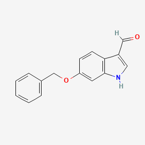 molecular formula C16H13NO2 B1289063 6-(benzyloxy)-1H-indole-3-carbaldehyde CAS No. 92855-64-6