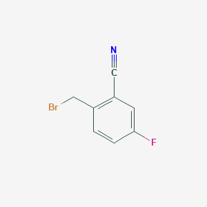molecular formula C8H5BrFN B1289064 2-(Bromomethyl)-5-fluorobenzonitrile CAS No. 217661-27-3