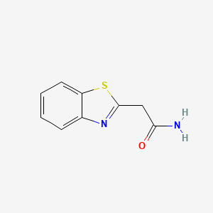 molecular formula C9H8N2OS B1289065 2-(1,3-苯并噻唑-2-基)乙酰胺 CAS No. 51542-41-7