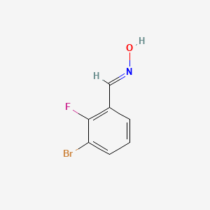 molecular formula C7H5BrFNO B1289073 (E)-N-[(3-Bromo-2-fluorophenyl)methylidene]hydroxylamine CAS No. 304876-62-8