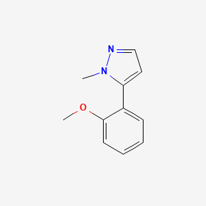molecular formula C11H12N2O B12890736 5-(2-Methoxyphenyl)-1-methyl-1h-pyrazole CAS No. 140226-35-3