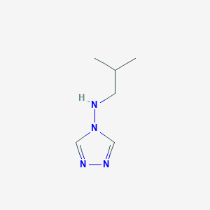 molecular formula C6H12N4 B12890827 N-Isobutyl-4H-1,2,4-triazol-4-amine 