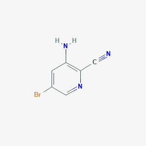 molecular formula C6H4BrN3 B1289087 3-Amino-5-bromopyridine-2-carbonitrile CAS No. 573675-27-1