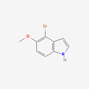 molecular formula C9H8BrNO B1289088 4-溴-5-甲氧基-1H-吲哚 CAS No. 90858-86-9