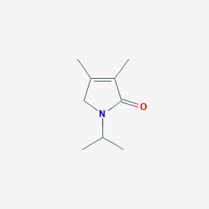 molecular formula C9H15NO B12890888 1-Isopropyl-3,4-dimethyl-1H-pyrrol-2(5H)-one 