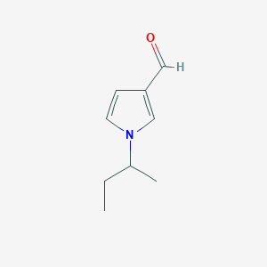 molecular formula C9H13NO B12890906 1-(sec-Butyl)-1H-pyrrole-3-carbaldehyde 