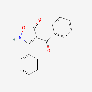 molecular formula C16H11NO3 B12890917 4-Benzoyl-3-phenylisoxazol-5(2H)-one 