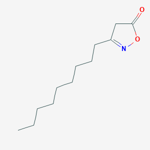 molecular formula C12H21NO2 B12890935 3-Nonyl-1,2-oxazol-5(4H)-one CAS No. 398148-14-6