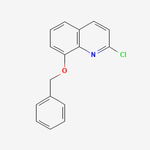 B1289100 8-(Benzyloxy)-2-chloroquinoline CAS No. 343788-51-2