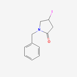 molecular formula C11H12INO B12891041 1-Benzyl-4-iodopyrrolidin-2-one 