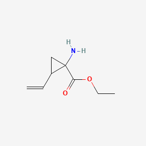 molecular formula C8H13NO2 B1289117 Ethyl 1-amino-2-vinylcyclopropanecarboxylate CAS No. 787548-29-2