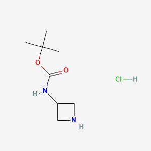 molecular formula C8H17ClN2O2 B1289126 Tert-butyl azetidin-3-ylcarbamate hydrochloride CAS No. 217806-26-3