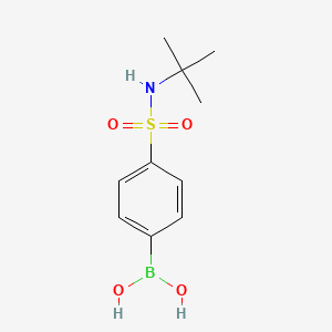 molecular formula C10H16BNO4S B1289133 4-(tert-Butylaminosulphonyl)benzeneboronic acid CAS No. 208516-15-8