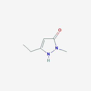 molecular formula C6H10N2O B1289135 3-Ethyl-1-methyl-1H-pyrazol-5-ol 