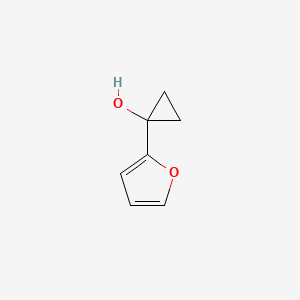 molecular formula C7H8O2 B12891480 1-(Furan-2-yl)cyclopropan-1-ol CAS No. 120284-29-9