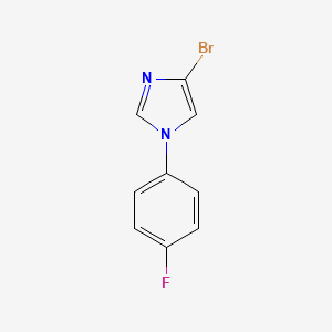molecular formula C9H6BrFN2 B1289156 4-溴-1-(4-氟苯基)-1H-咪唑 CAS No. 623577-59-3