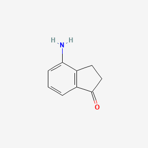 molecular formula C9H9NO B1289165 4-amino-2,3-dihydro-1H-inden-1-one CAS No. 51135-91-2