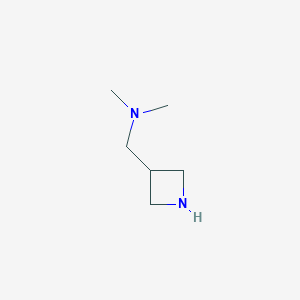 molecular formula C6H14N2 B1289167 N,N-Dimethyl-3-azetidinemethanamine CAS No. 321890-34-0