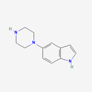 molecular formula C12H15N3 B1289168 5-(piperazin-1-yl)-1H-indole CAS No. 184899-15-8