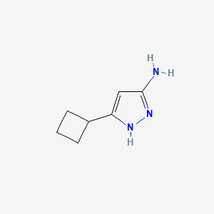 molecular formula C7H11N3 B1289172 3-Amino-5-cyclobutyl-1H-pyrazole CAS No. 326827-21-8