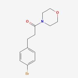 molecular formula C13H16BrNO2 B1289176 3-(4-溴苯基)-1-吗啉丙酮 CAS No. 607744-33-2