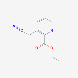 molecular formula C10H10N2O2 B1289177 3-(氰基甲基)吡啶酸乙酯 CAS No. 301666-62-6