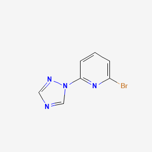 molecular formula C7H5BrN4 B1289180 2-bromo-6-(1H-1,2,4-triazol-1-yl)pyridine 