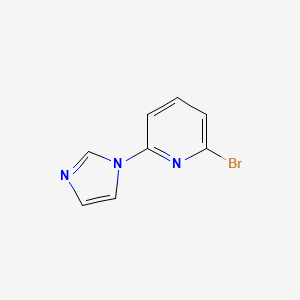 molecular formula C8H6BrN3 B1289182 2-bromo-6-(1H-imidazol-1-yl)pyridine CAS No. 463336-62-1