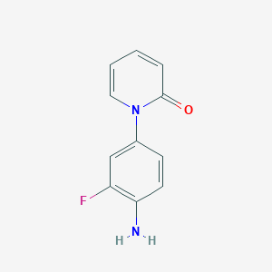 molecular formula C11H9FN2O B1289183 1-(4-氨基-3-氟苯基)吡啶-2-酮 CAS No. 536747-52-1