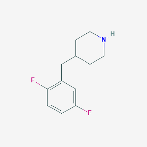molecular formula C12H15F2N B128919 4-[(2,5-Difluorophenyl)methyl]piperidine CAS No. 150019-62-8