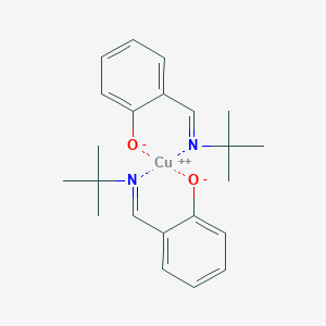 molecular formula C22H28CuN2O2 B12891911 Bis(N-tert-butylsalicylideneiminato)copper(II) 
