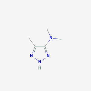 molecular formula C5H10N4 B12891954 N,N,4-Trimethyl-1H-1,2,3-triazol-5-amine 