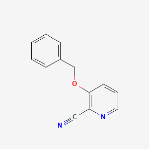 molecular formula C13H10N2O B1289202 3-(Benzyloxy)picolinonitrile CAS No. 24059-90-3