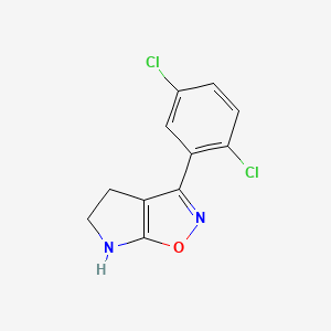 molecular formula C11H8Cl2N2O B12892029 3-(2,5-Dichlorophenyl)-5,6-dihydro-4H-pyrrolo[3,2-d]isoxazole 