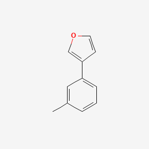 molecular formula C11H10O B12892052 3-(3-Methylphenyl)furan CAS No. 80866-23-5