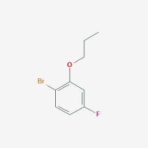 molecular formula C9H10BrFO B1289207 1-Bromo-4-fluoro-2-propoxybenzene CAS No. 473417-38-8